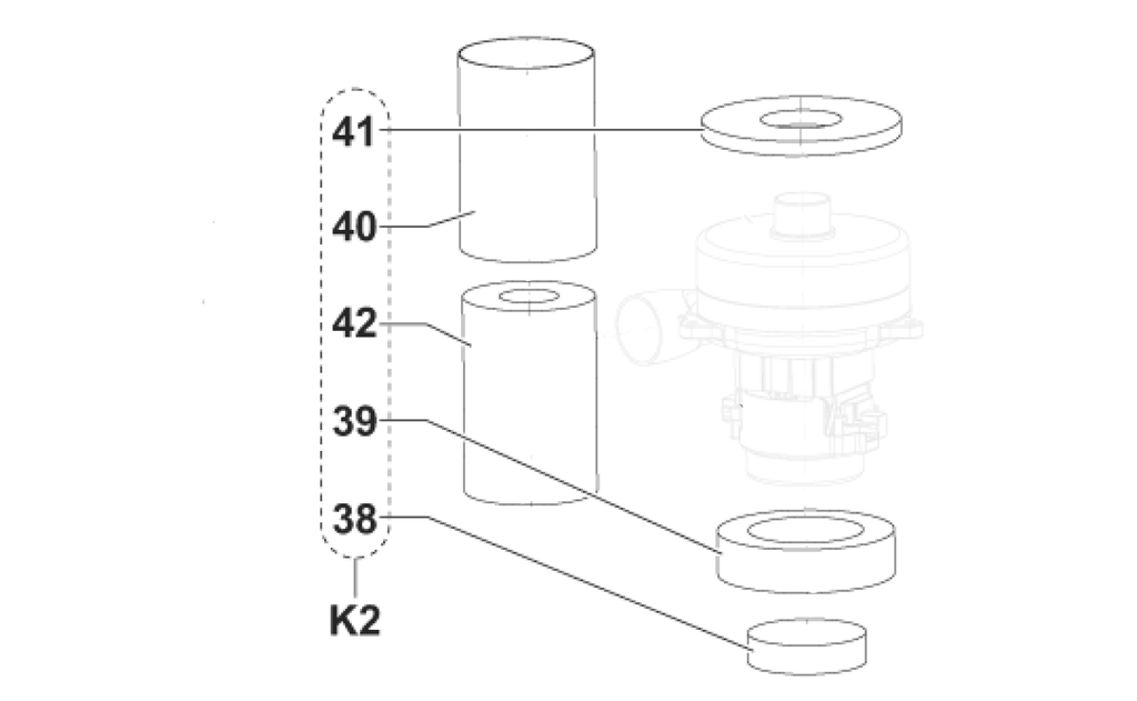 9099310000  SC450 Vac Motor gaskets