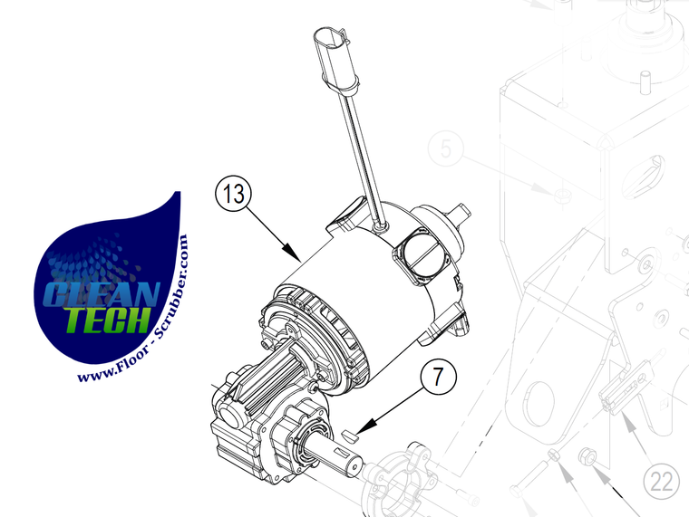 Advance 56104074 — Drive Wheel Motor