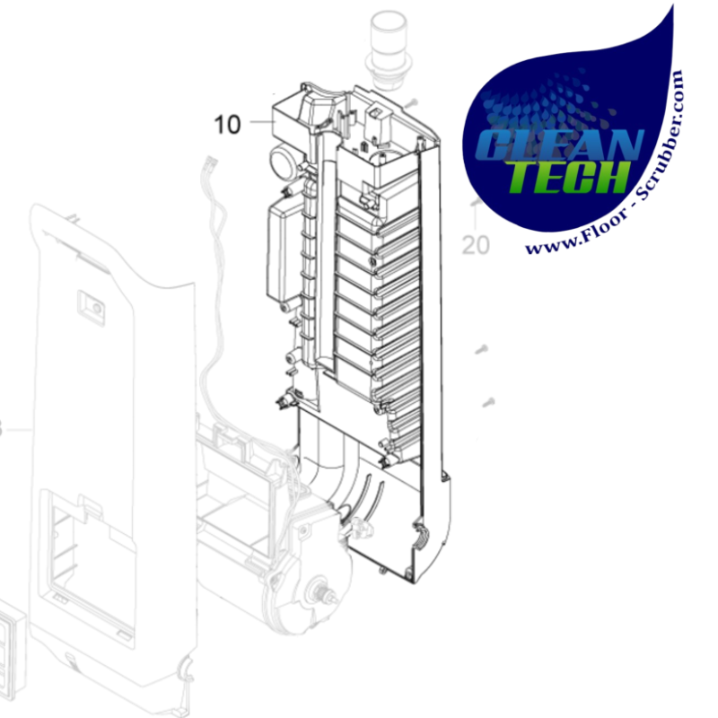 Advance Spectrum 12,15,18 COVER BODY REAR 1470850500