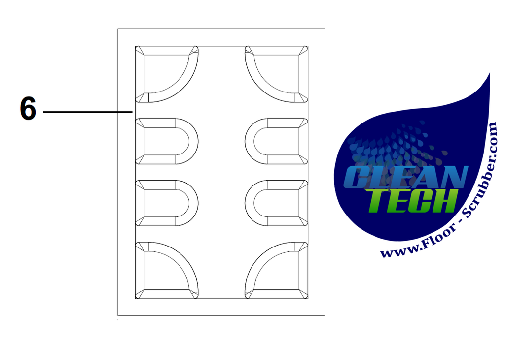 Clarke 147 1248 500 Padding, Back Plate  1471248500