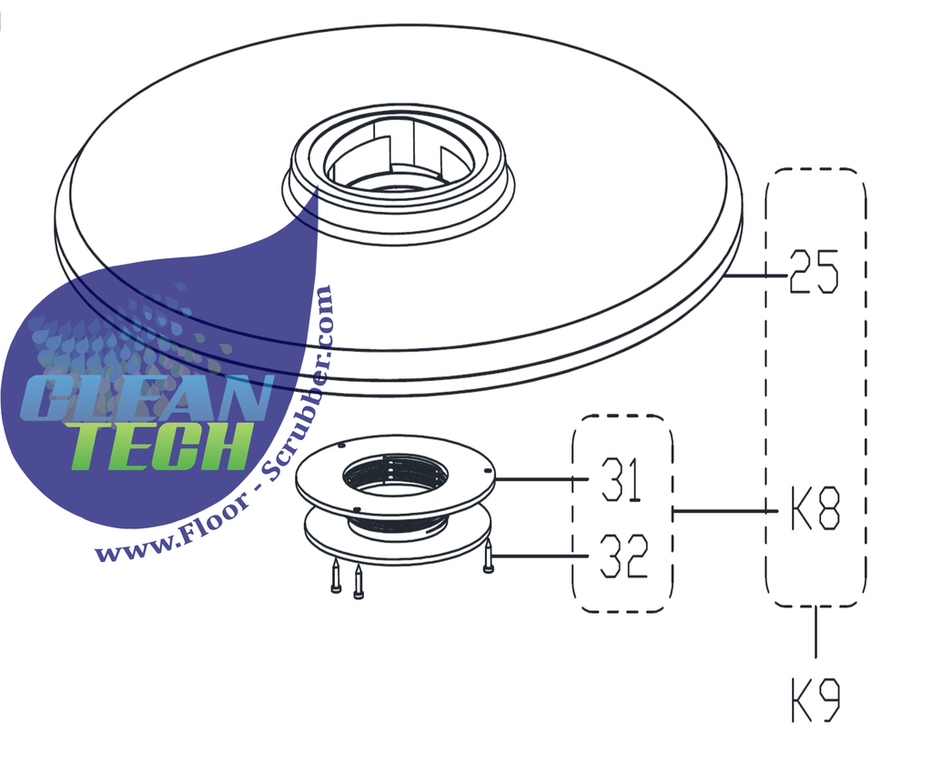 Clarke Viper VF85461SZ PAD HOLDER