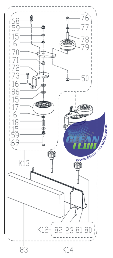 Clarke Viper
VS13747 BASEBOARD BRUSH KIT