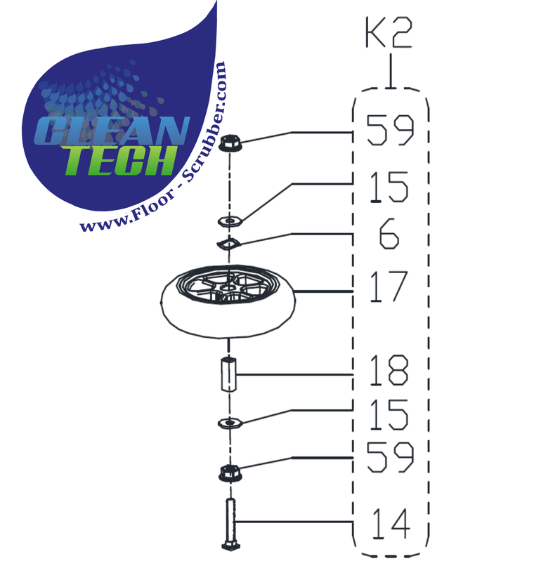 Clarke Viper VS13765
4 INCH BUMPER ROLLER KIT