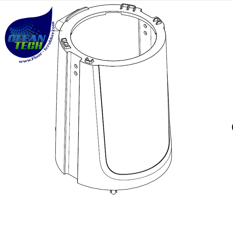 Clarke 147 1079 510 Container, Blue, for Comfort Pak 10 1471078510