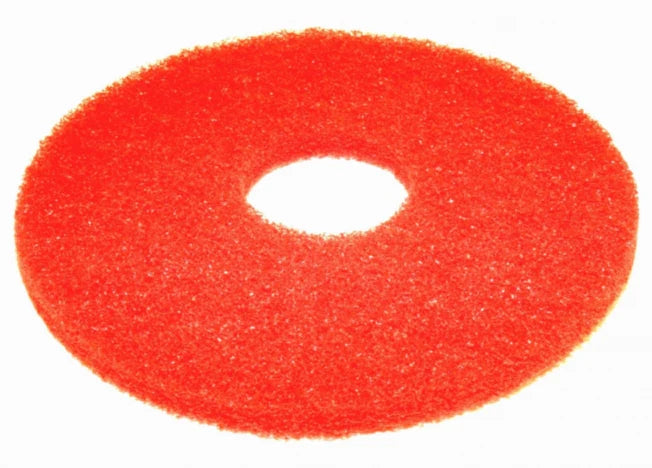 Floor Scrubber 15" Red Pads Case of 5 Pads