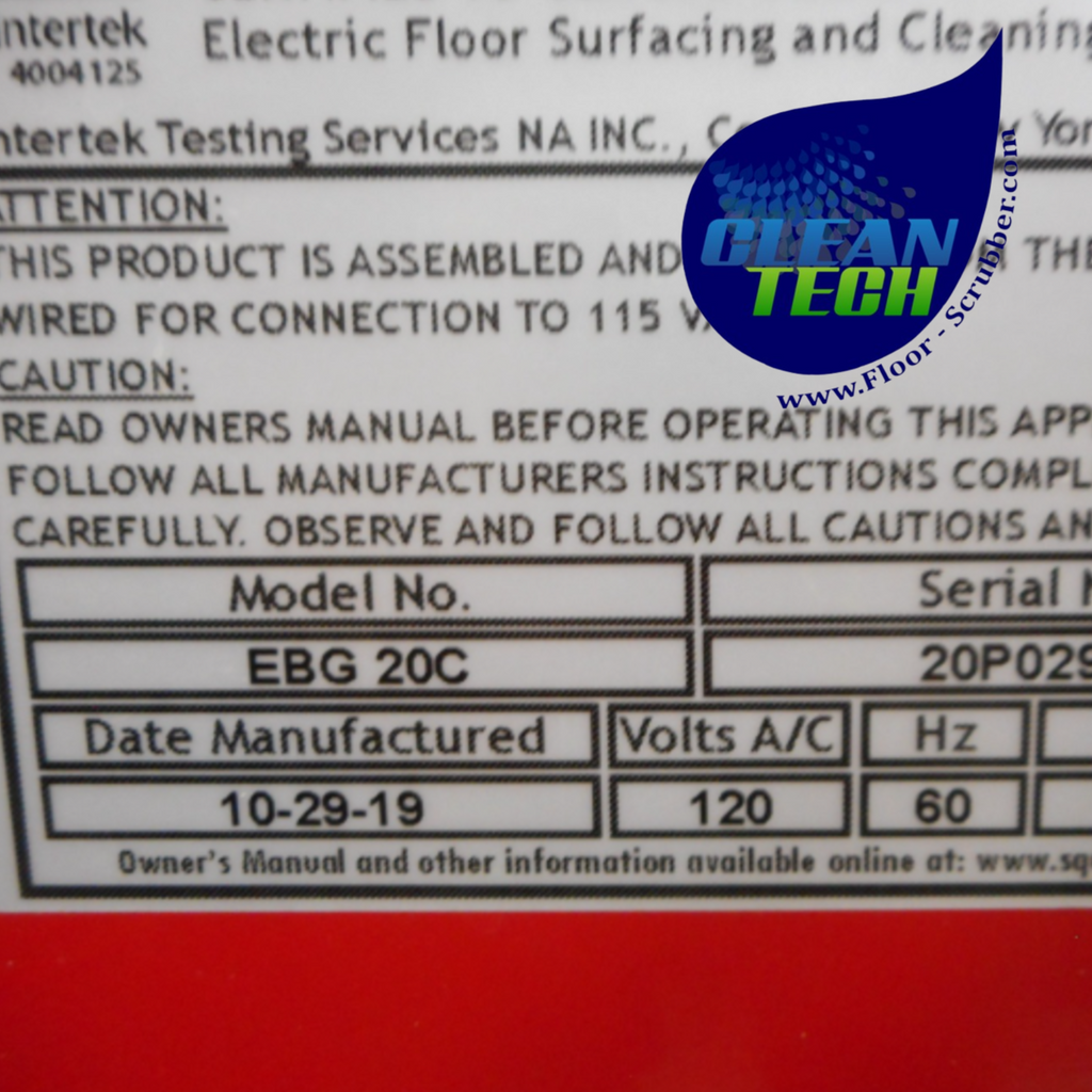 Reconditioned Square Scrub EGB-20C Pivot
Sander Stripper