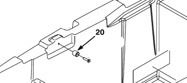 Tennant Nobles 1027028 Spacer, Guide, Tank