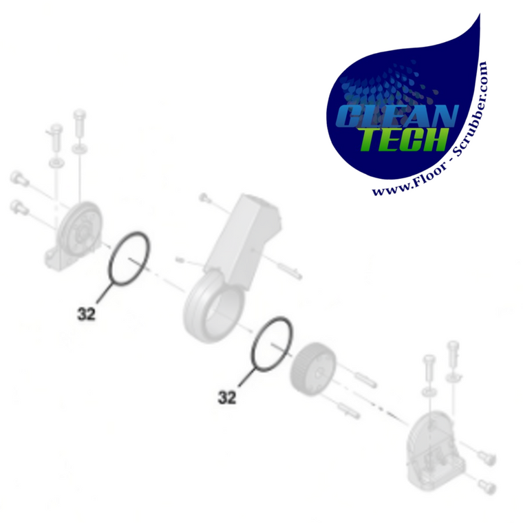 Tennant 612422 4023209 Seal, Org, Gear Seat