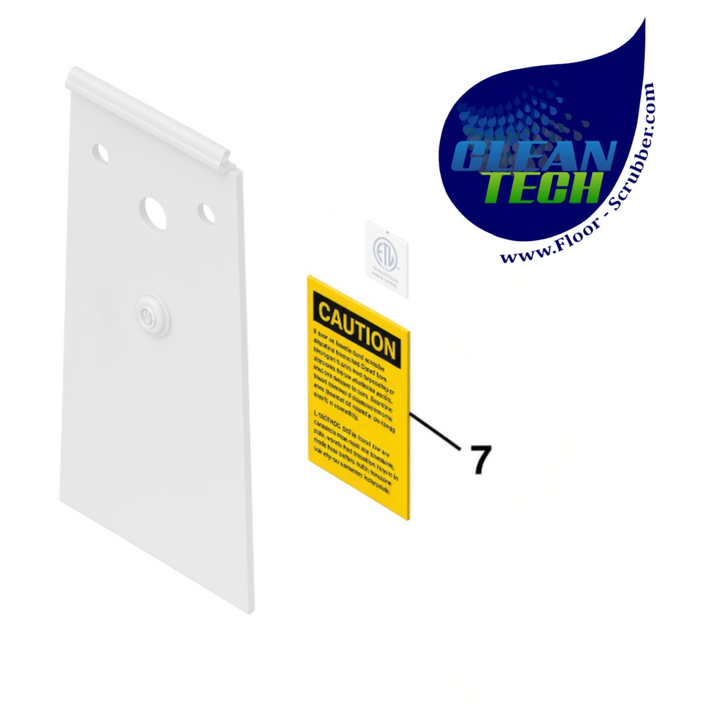 Tennant 1039105 4044007 Label,warning,ac Scrb/extr [en/fr/es/jp]