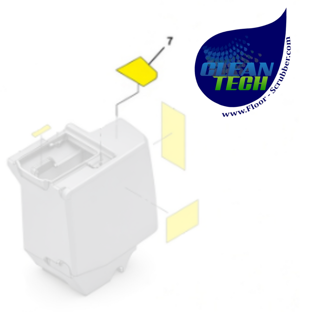 Tennant 1039138 4044011 Label, Tank, Soltn, 3.0gal