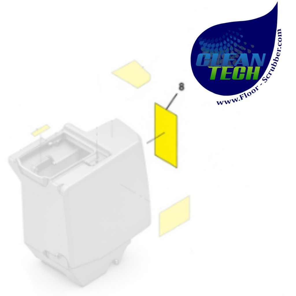 Tennant 1040112 4044279 Label, Oper, Instr [scrubber]