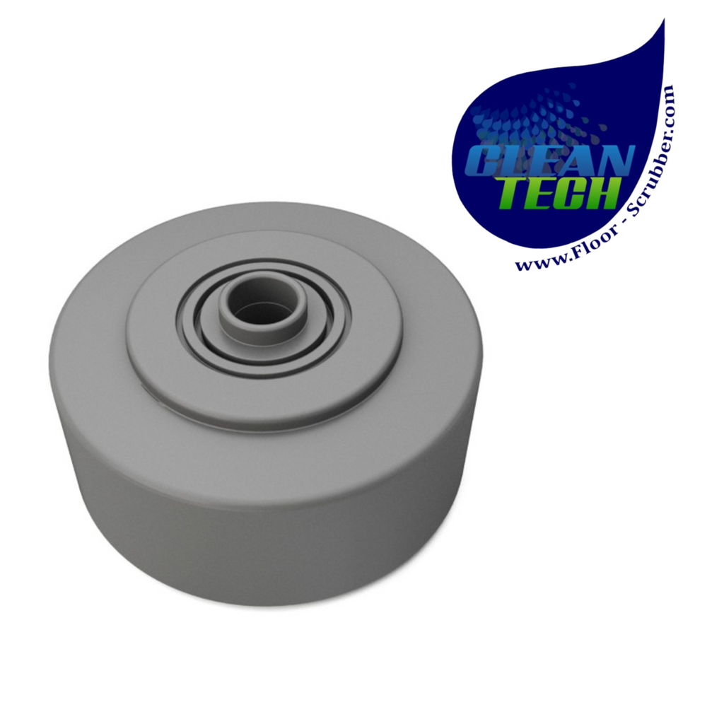 Tennant 1034355 4045230 Wheel, 02.5d 1.25w 0.38b, Rbr, Gray