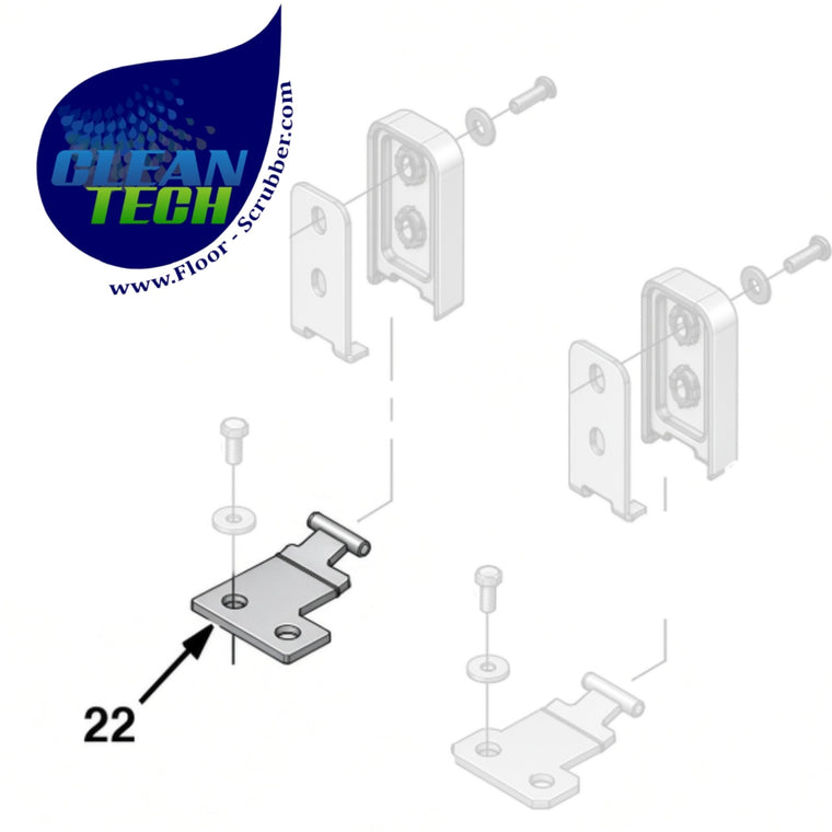 Tennant 1011752 1018304 Hinge Wldt, Tank
