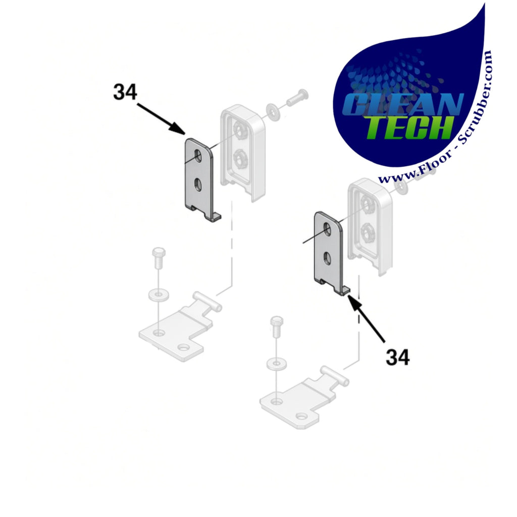 Tennant 1011752 1018304 Hinge Wldt, Tank