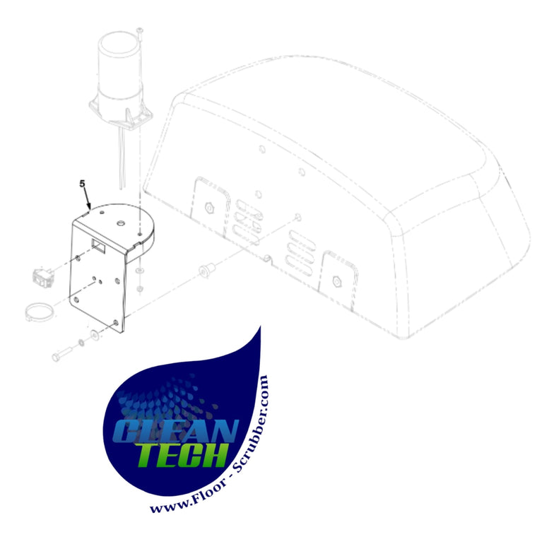 Tennant 1014527 1061137 Bracket Wldt, Light, Flsh