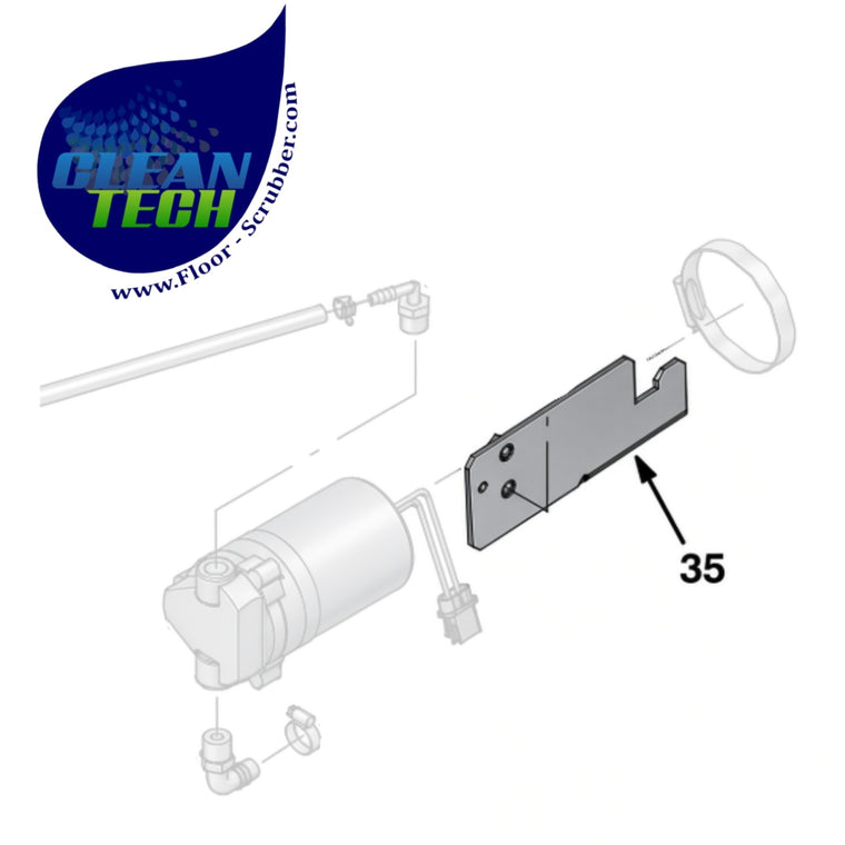 Tennant 1029095 4031032 Bracket, Pump, Soltn