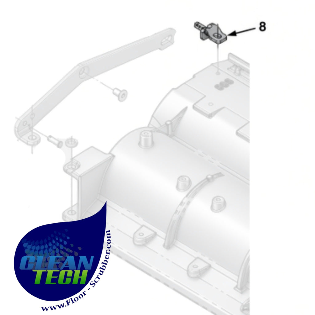 Tennant 1029368 4031354 Angle Wldt, Stop, Rh