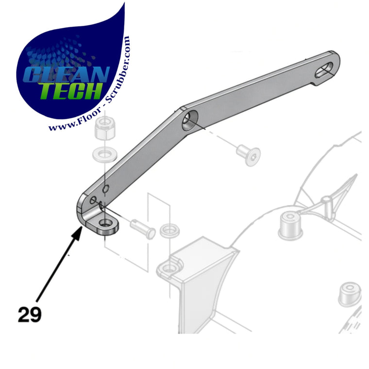 Tennant 1030026 4031391 Arm, Mtg, Link, Rh Sqge, Cylrcl Head