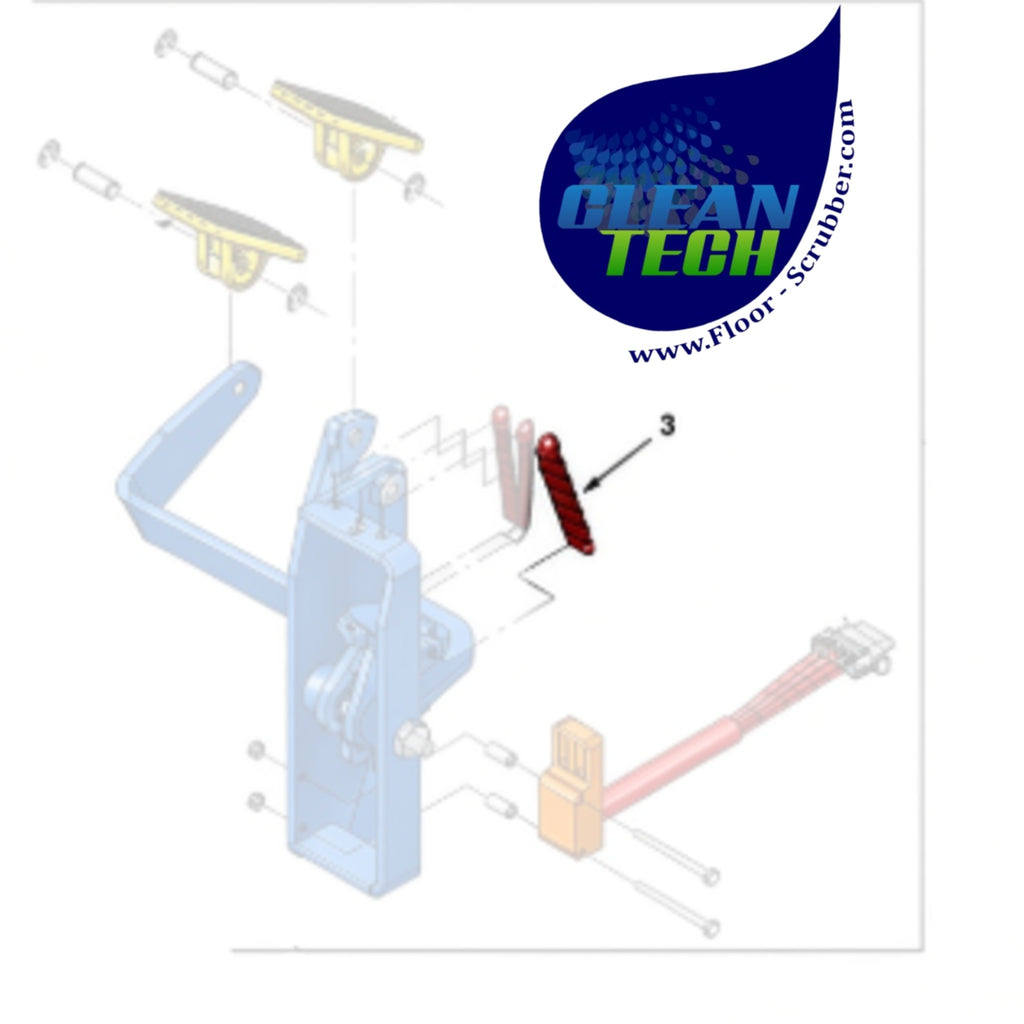 Tennant 1031716 4032122 Spring, Extn, 0.50od 0.07wir 03.0l