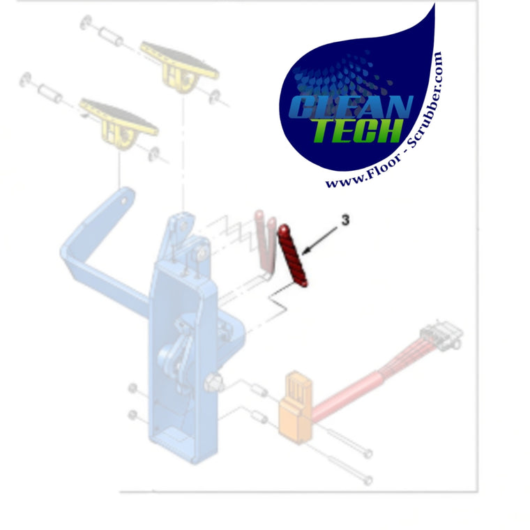 Tennant 1031716 4032122 Spring, Extn, 0.50od 0.07wir 03.0l