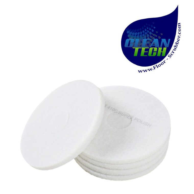 Tennant 1243342 4034072 Pad, Polish, 13.0d, White [1pick=1ctn]