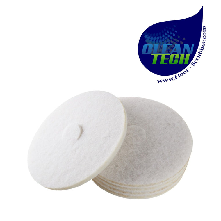 Tennant 1243356 4034079 Pad, Polish, 16.0d, White [1pick=1ctn]