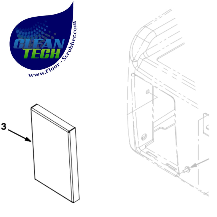 Tennant 1051138 4040759 Bracket, Cover, Fast Opng [t7 Ec-h2o]