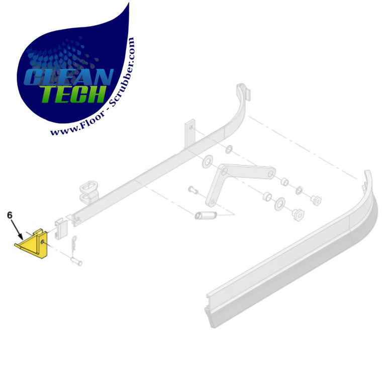 Tennant 1074203 4044824 Guide, Sqge, Side, Yellow