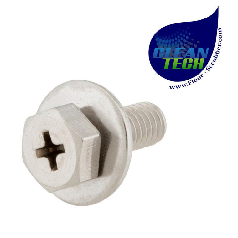 Tennant 1034731 4045268 Screw, Hex, M6 X 1.00 X 16, Sems, Ss