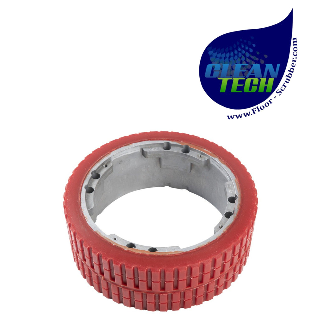 Tennant 391259 8002920 Tire, Solid, 250mm X 90mm Red