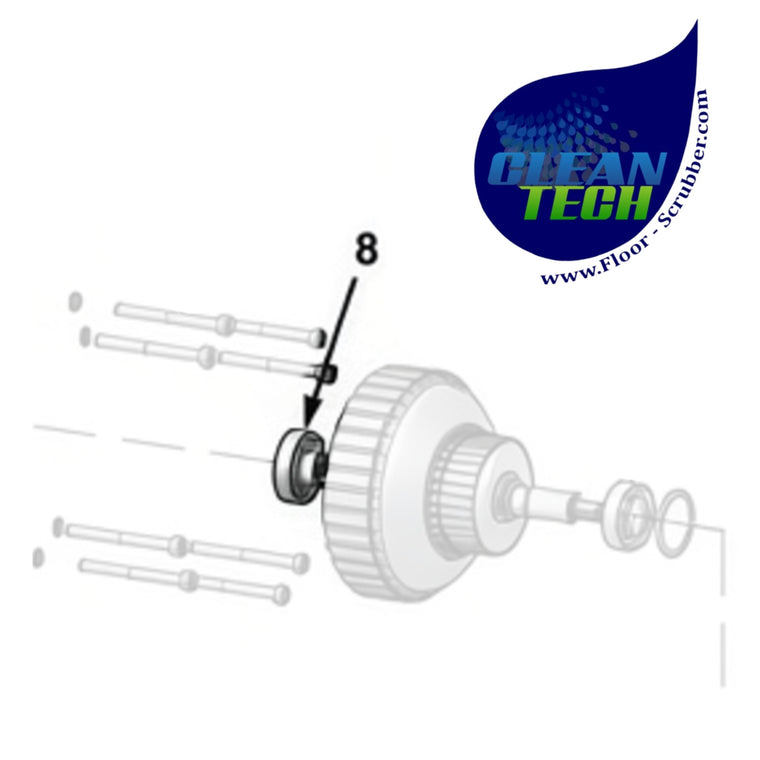 Tennant 391264 8002925 Bearing, Gearbox Side [amer]