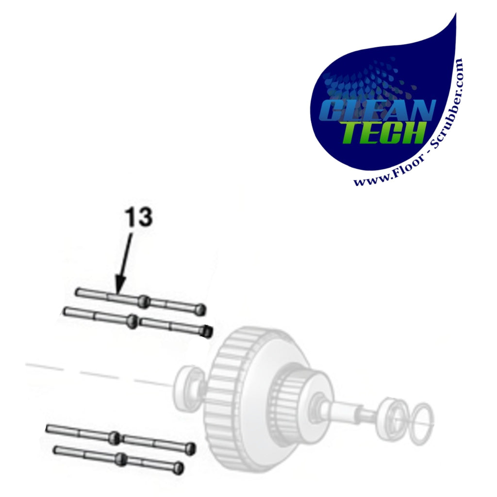 Tennant 1029218 8005439 Screw, Mount, Wheel