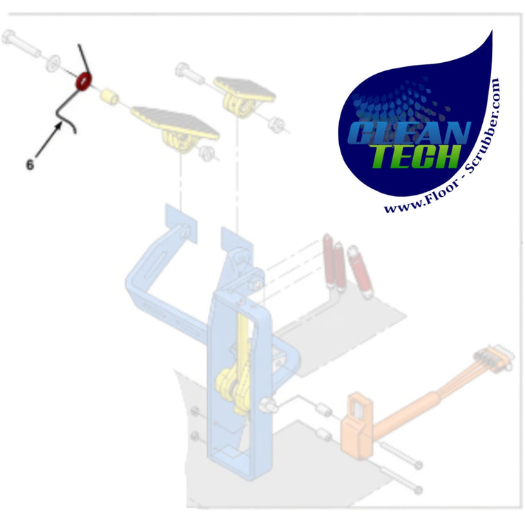 Tennant 1064665 8005628 Vr, Spring, Tors, 0.55id .05wir 04.0coil