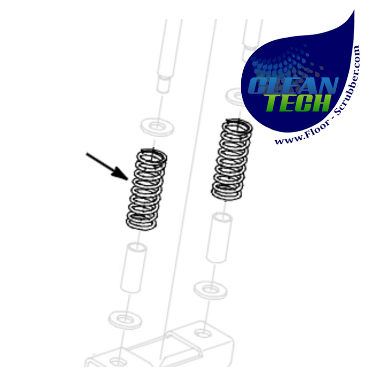 Tennant Nobles 45261 Spring, Cmpr, 0.97od .11wir 2.5l