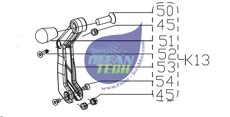 VS13730 LEVER SQUEEGEE LIFTING KIT