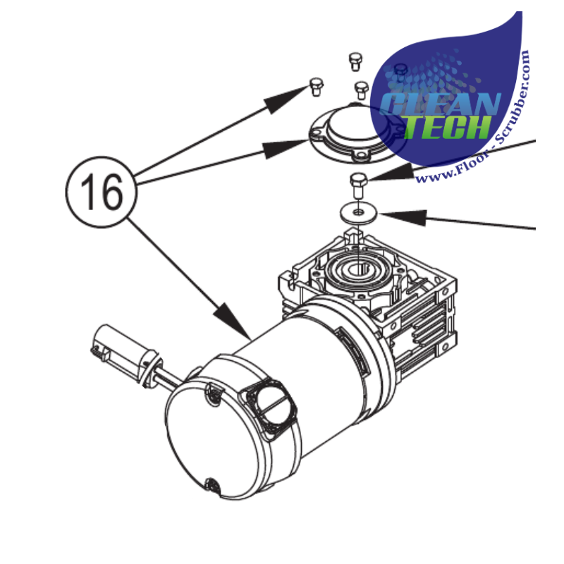 Advance Clarke 56104071 Disc Brush Motor SC1500 SA40
