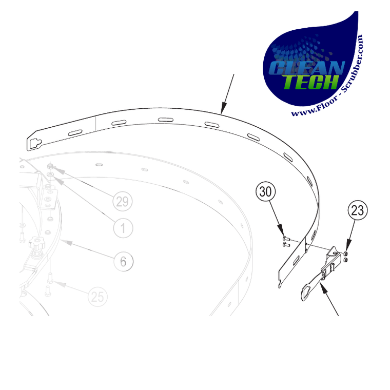 Advance 56104386 Squeegee Strap Kit