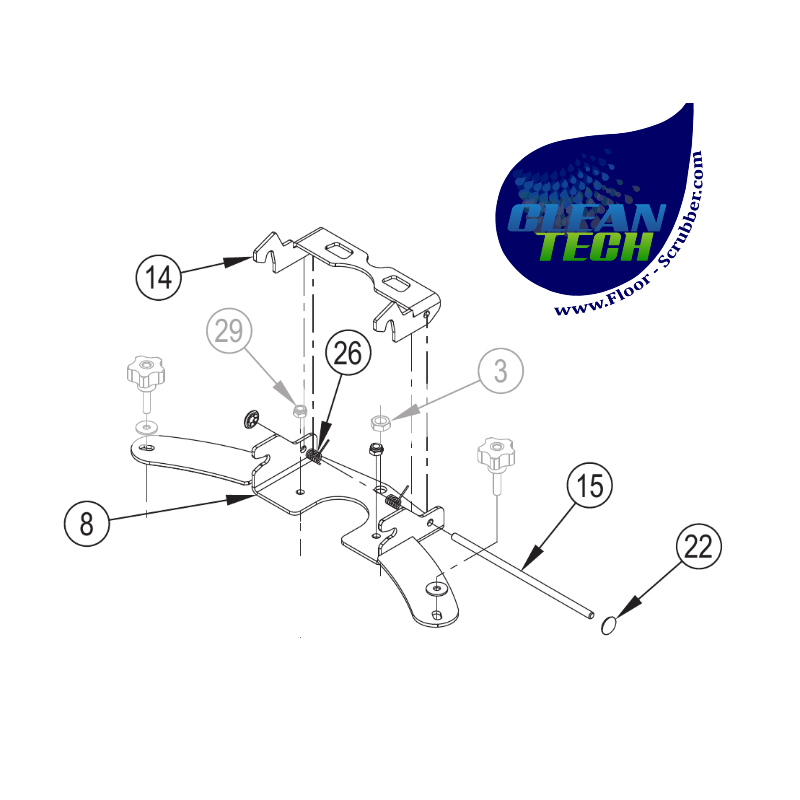Advance 56104387 Squeegee Mount Brkt Kit TSB-FC-2016-268