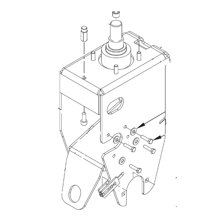 Advance 56104793 Drive Wheel Frame Weldment (used After September 2013) Note 2