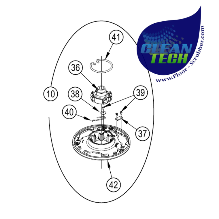 Advance 56109651 Brush Plate Assy – Ccw (36-43)