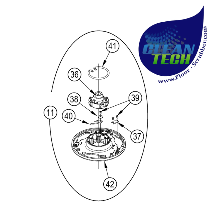 Advance 56109652 Brush Plate Assy – CW (36-43)