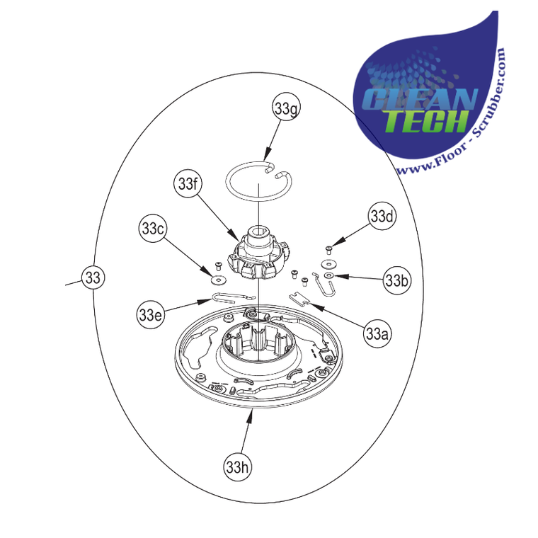 Advance 56601733 Brush Plate Assy Rt