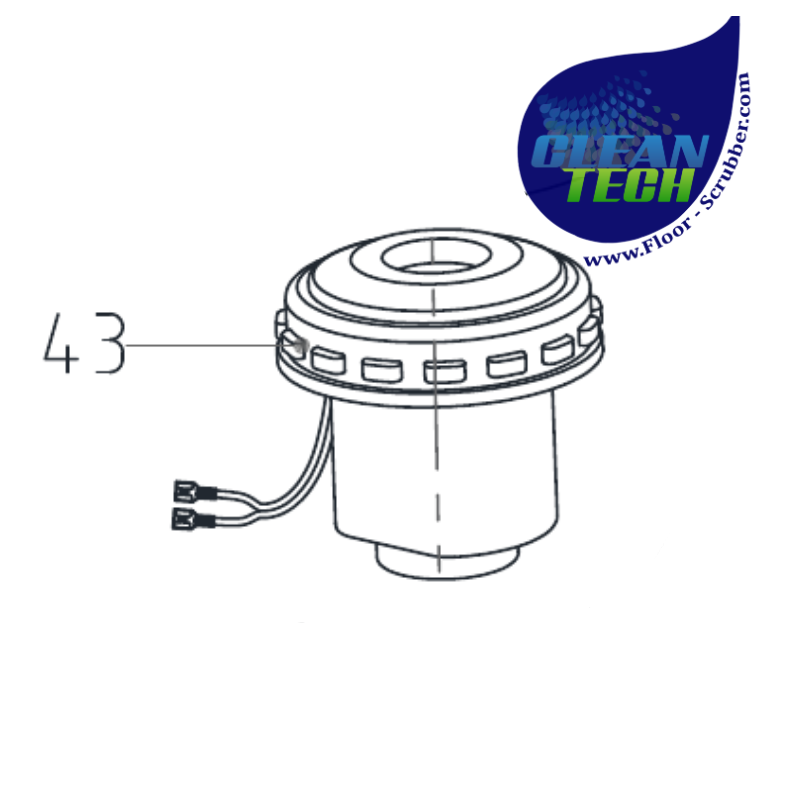 Viper VS15003 Vacuum Motor 24V 350W