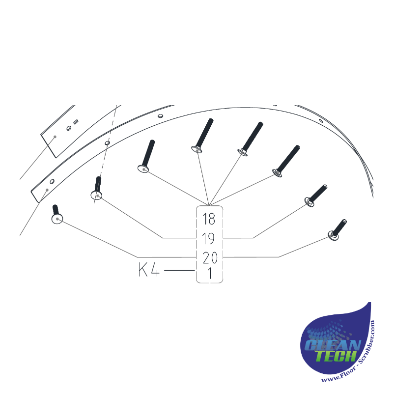Viper VS15437 Squeegee Screw Kit