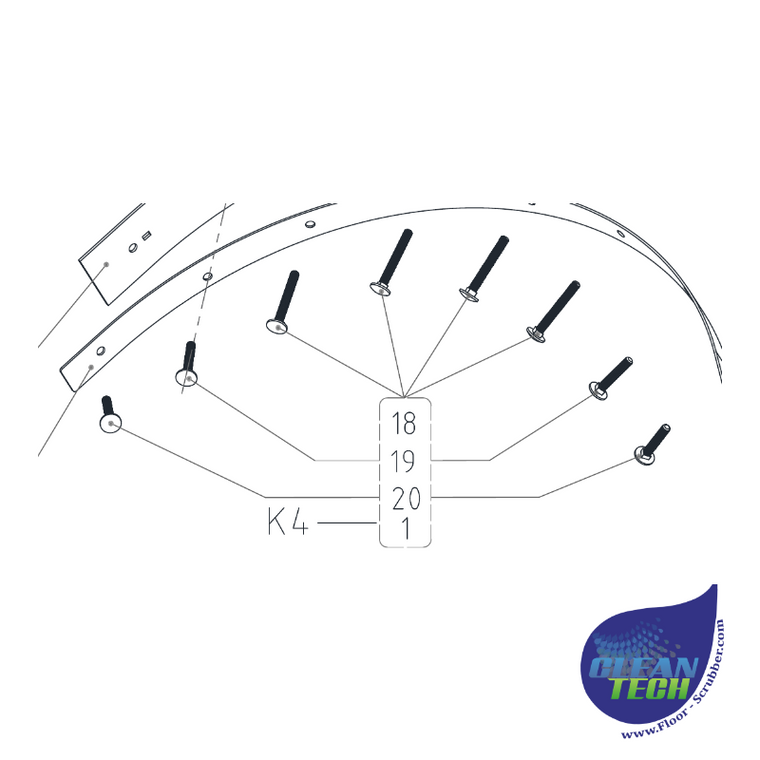 Viper VS15437 Squeegee Screw Kit
