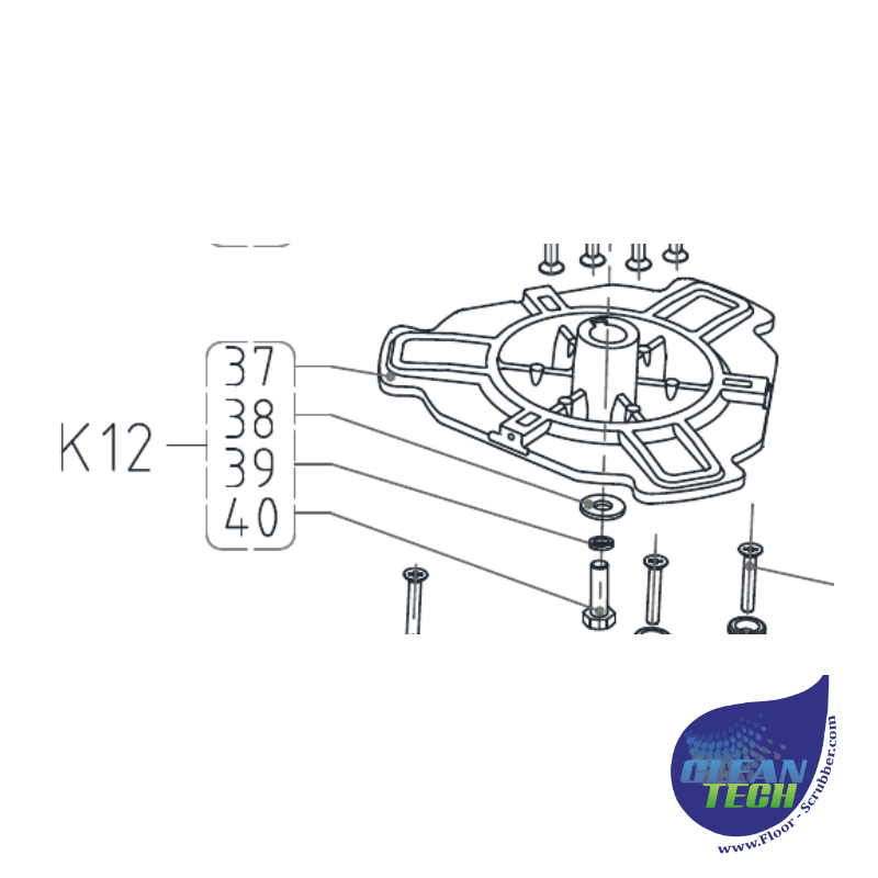 Viper VS15450 Hub Brush R.gearmotor Right Kit