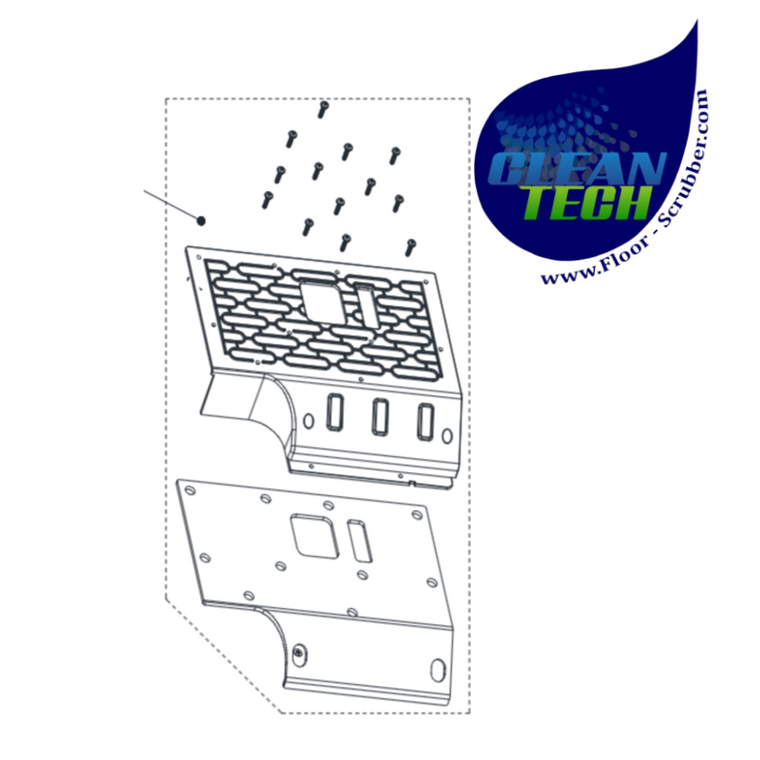 Nilfisk-Viper Bellows cover plate kit VV81305