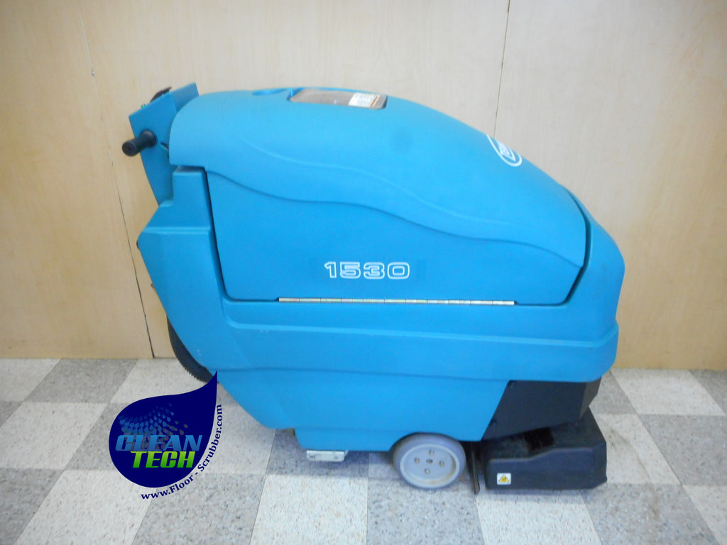 Side view of reconditioned Tennant 1530 carpet cleaning extractor