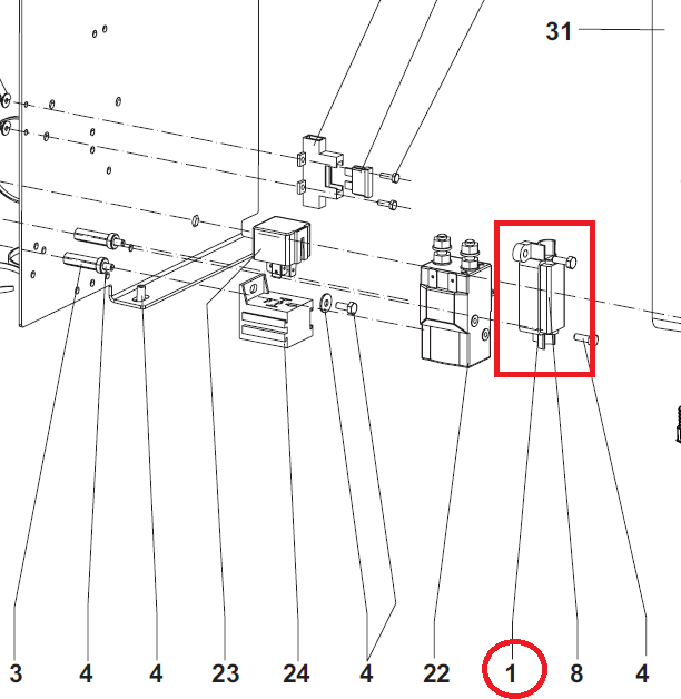 Clarke 1458046000 HOLDER FUSE