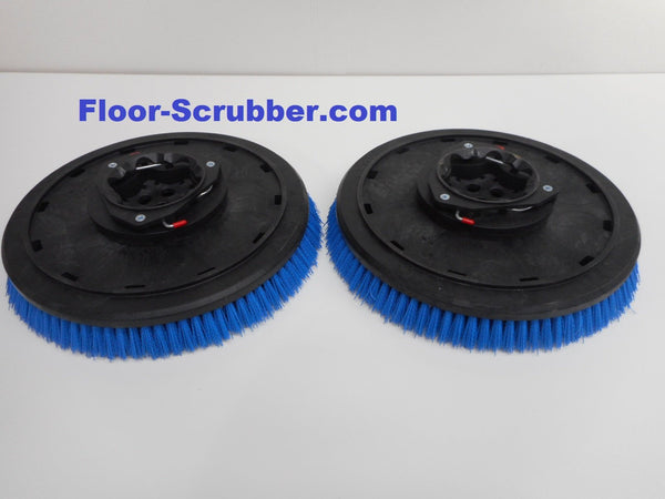 Set (2) Tennant 399244, 1220216 T5 Nobles SS5 16" Floor Scrubber Poly Brushes .030